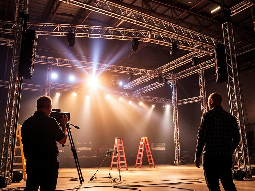 Behind the scenes setup